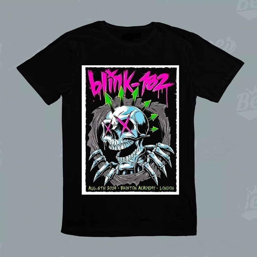 Blink 182 World Tour Skull Pop Punk Band Fan Unisex T-Shirt